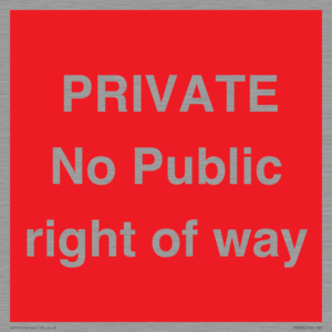 PA6306: PRIVATE No Public right of way