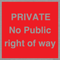 PA6306: PRIVATE No Public right of way