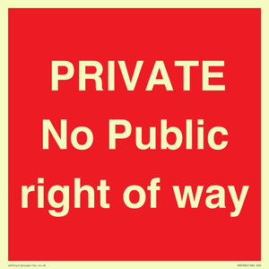 PA6306: PRIVATE No Public right of way