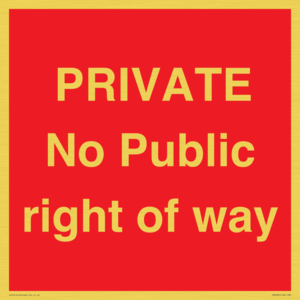 PA6306: PRIVATE No Public right of way