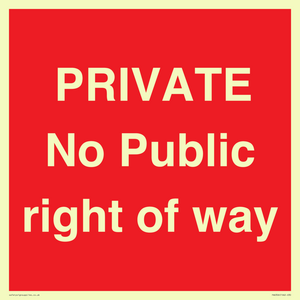 PA6306: PRIVATE No Public right of way