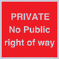 PA6306: PRIVATE No Public right of way