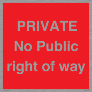 PA6306: PRIVATE No Public right of way
