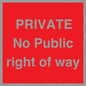 PA6306: PRIVATE No Public right of way