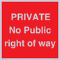 PA6306: PRIVATE No Public right of way
