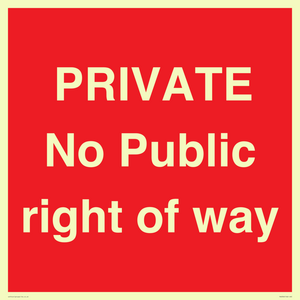 PA6306: PRIVATE No Public right of way