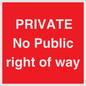 PA6306: PRIVATE No Public right of way
