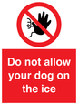 PA6312: Do not allow your dog on the ice