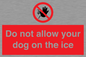 PA6312: Do not allow your dog on the ice