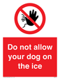 PA6312: Do not allow your dog on the ice