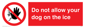 PA6312: Do not allow your dog on the ice