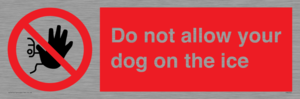 PA6312: Do not allow your dog on the ice