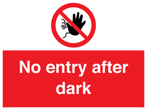 PA6317: No entry after dark
