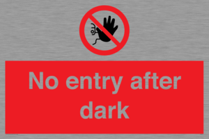 PA6317: No entry after dark