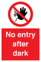 PA6317: No entry after dark