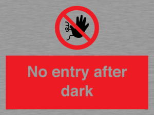 PA6317: No entry after dark