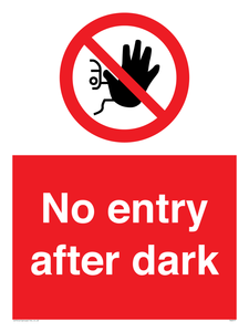 PA6317: No entry after dark