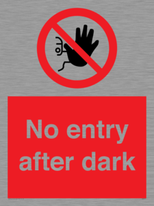PA6317: No entry after dark