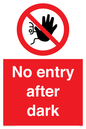 PA6317: No entry after dark