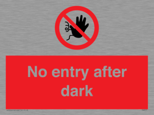PA6317: No entry after dark