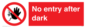 PA6317: No entry after dark