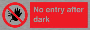 PA6317: No entry after dark
