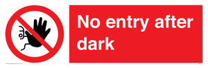 PA6317: No entry after dark