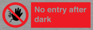 PA6317: No entry after dark