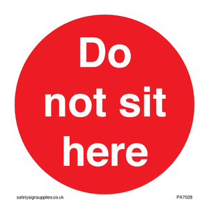 PA7028: Do not sit here – Viking Signs