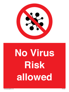 PA7039: No Virus Risk allowed