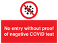 PA7047: No entry without proof of negative COVID test