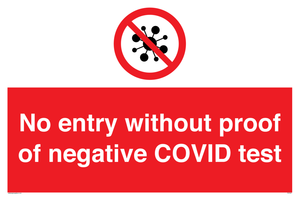 PA7047: No entry without proof of negative COVID test