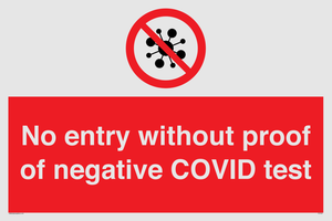 PA7047: No entry without proof of negative COVID test