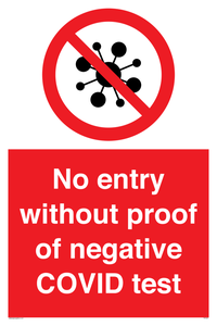 PA7047: No entry without proof of negative COVID test