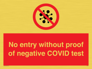 PA7047: No entry without proof of negative COVID test