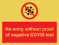 PA7047: No entry without proof of negative COVID test