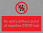 PA7047: No entry without proof of negative COVID test