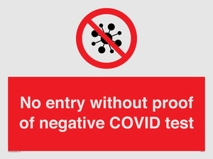 PA7047: No entry without proof of negative COVID test