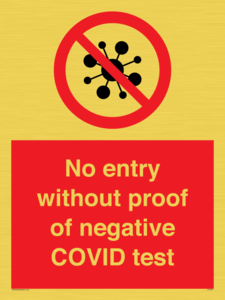 PA7047: No entry without proof of negative COVID test