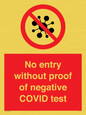 PA7047: No entry without proof of negative COVID test