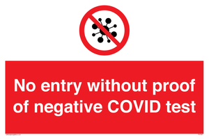 PA7047: No entry without proof of negative COVID test