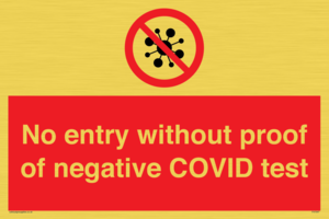 PA7047: No entry without proof of negative COVID test