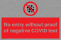 PA7047: No entry without proof of negative COVID test