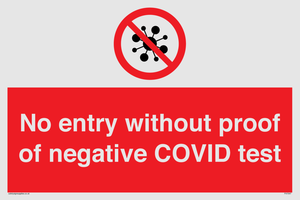 PA7047: No entry without proof of negative COVID test
