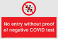 PA7047: No entry without proof of negative COVID test