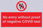 PA7047: No entry without proof of negative COVID test