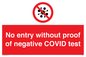 PA7047: No entry without proof of negative COVID test