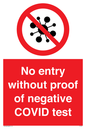 PA7047: No entry without proof of negative COVID test