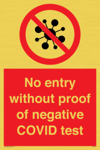 PA7047: No entry without proof of negative COVID test
