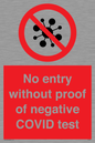 PA7047: No entry without proof of negative COVID test